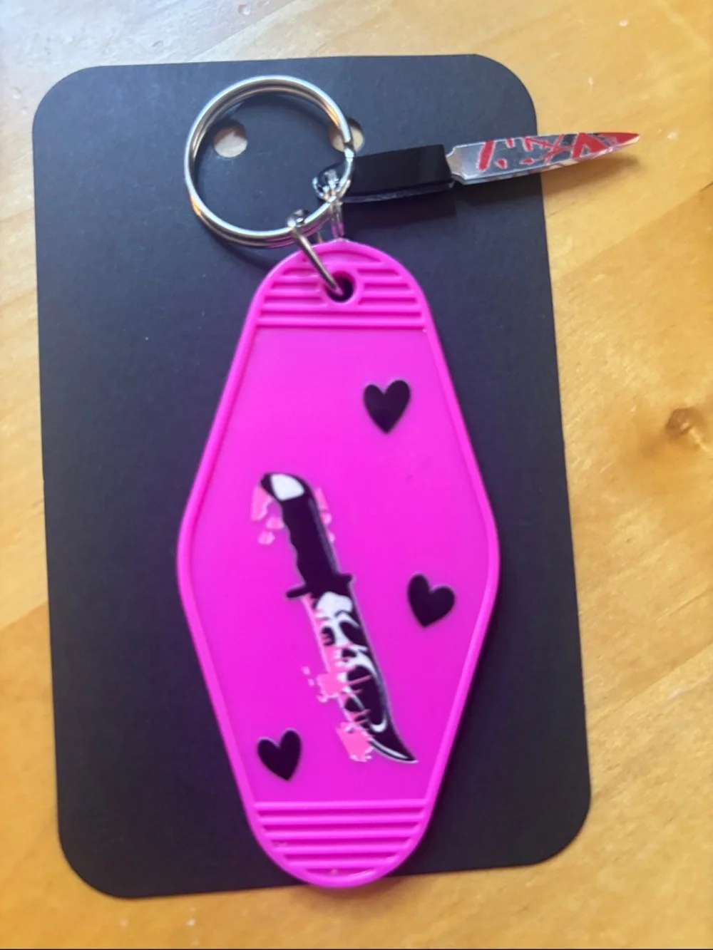 Horror Fandom Vibes Handcrafted Motel Keychains - Pick One - Picture 9 of 13